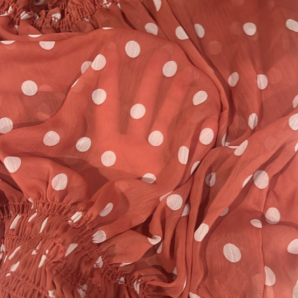 Pink Smocked Ruffled Blouse - Picture 5 of 6